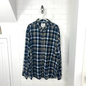 St. John’s Bay Men’s Plaid Super Soft Flannel Button Down Shirt Size XXL